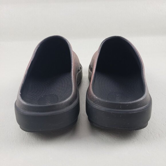 Oofos Oocloog Slip On Clog Womens 10 Red Sparkle Recovery Foam Comfort Mule Shoe - Picture 8 of 14